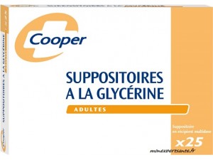 SUPPOSITOIRES A LA GLYCERINE COOPER ADULTES  BTE DE 25