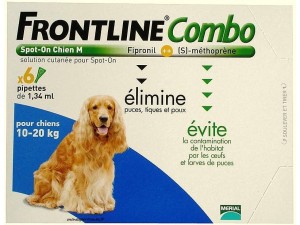 FRONTLINE COMBO SPOT-ON CHIEN 10 A 20KG BTE 6 PIPETTES