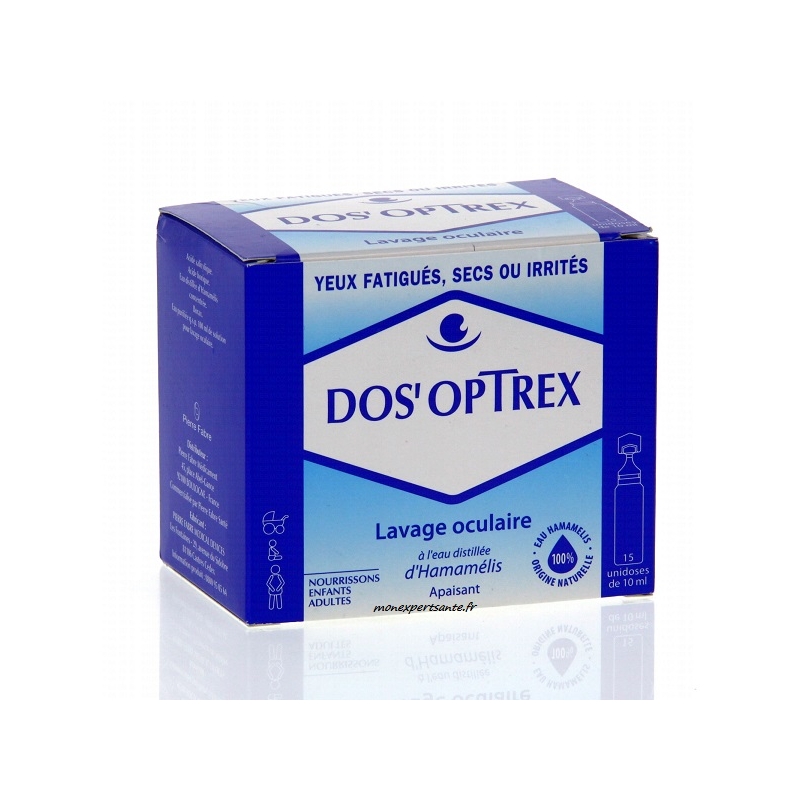 DOSOPTREX LAVAGE OCULAIRE 15 UNIDOSES - Pharmacie en ligne