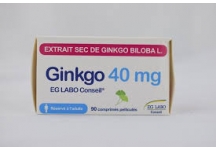 GINKGO 40 mg labo EG