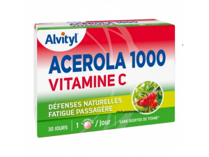 ACEROLA 1000 VITAMINE C ALVITYL 30 COMPRIMES A CROQUER