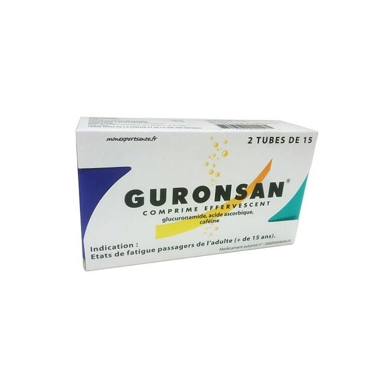Bayer Guronsan fatigue passagère 30 comprimés effervescents
