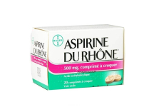 ASPIRINE DU RHONE 500MG A CROQUER 20 COMPRIMES