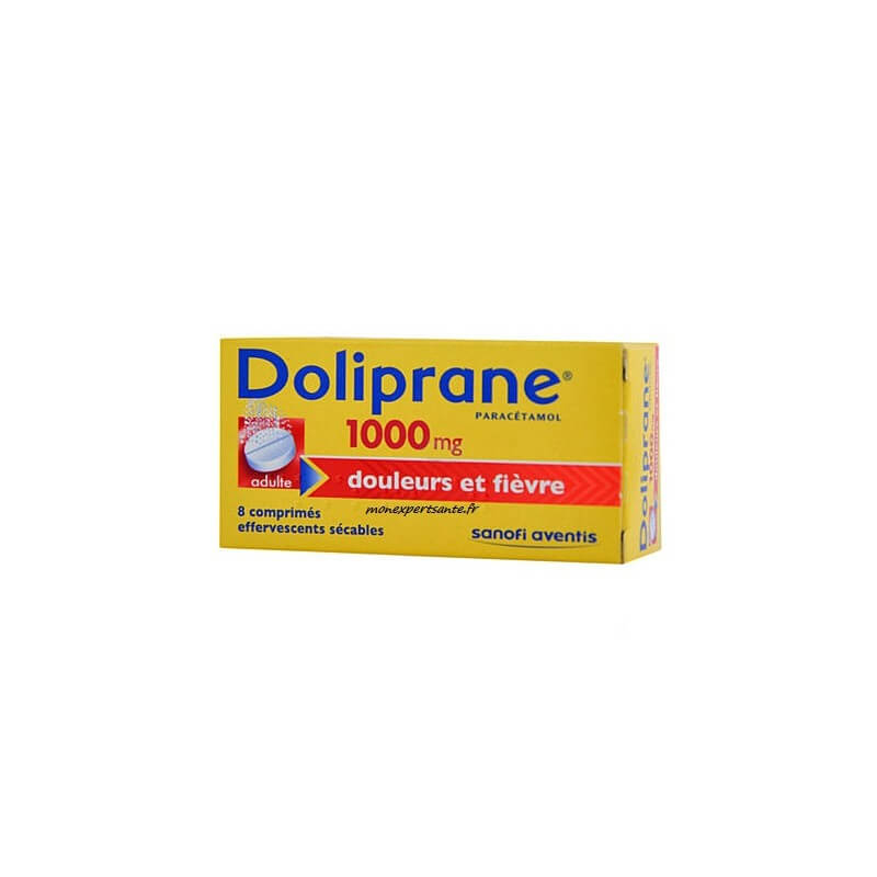 DOLIPRANE 1GR ADULTE 8 COMPRIMES EFFERVESCENTS -Achat en ligne