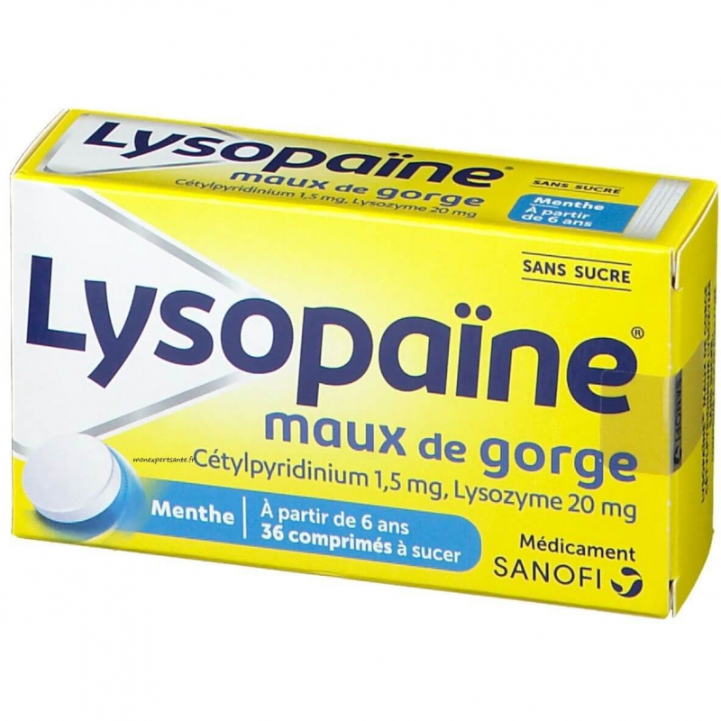 LYSOPAINE MAUX DE GORGE BOITE DE 36 PASTILLES - prix