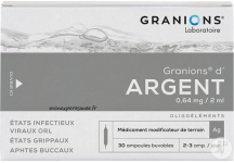GRANIONS D'ARGENT BOITE 30 AMPOULES