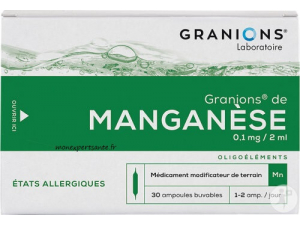 GRANIONS DE MANGANESE BOITE 30 AMPOULES