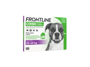 FRONTLINE COMBO SPOT-ON CHIEN 20 A 40KG BTE 3 PIPETTES